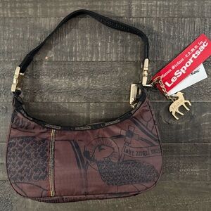 RARE 2003 L.A.M.B x LeSportsac Hella Hobo Teak Icon Print Y2K NWT Bag